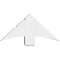 Ekena Millwork Davenport Architectural Grade PVC Gable Bracket, 36"W x 16 1/2"H x 6"D x 6"F, 11/12 Pitch GBP036X17X0606DAV00 - alternate 5